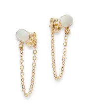 Bloomingdale's Fine Collection Opal Chain Drop Earrings in 14K Yellow Gold