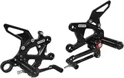 Black Motorcycle CNC Driver Adjustable Rearset Footrests Foot Rest Pegs Pedals Shifter Bracket For GSXS1000 GSXS1000F GSXS1000Z GSXS GSX-S 1000 F/Z/S/GT Katana GSXS1000S 2015-2024
