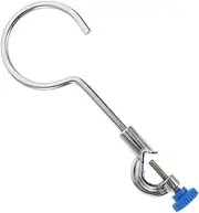 Anneome Funnel Rack Flask Beaker Support Distillation Stand Lab Stand Clamp Stand Beaker Securer Clamp Ring Stand Retort Support Clamp Funnel Holder Lab Support Clamp Iron Silver