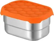 Snack Containers for Kids - Leakproof Stainless Steel Sandwich Containers with Silicone Lid | Stackable Toddler Lunch Box for Daycare, School and Travel