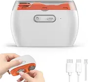 Electric Nail Clipper, Automatic Electric Baby Nail Trimmer with LED Light & 2 Speeds with Nail Scraps Storage, Toenail Clippers, Automatic Nail Clippers for Adults