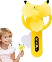 Manual Press Fan - Handheld Cooling Fan | Portable Press Fan | Kids Hand Press Fan Manual Fan Hand Fan | No Charging Hand Squeeze Fan | Press Lever Fan for Bedroom Camping Picnic