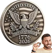 Generic 2025 Uniteds States Marine Corp Challenge Coin, 3D Artistic Design Commemorative Collectible Awards, 250th Anniversarys Birthday, for Birthday Family Graduation Enthusiast