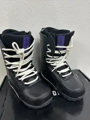 CHAMONIX MIAGE WOMENS SNOW BOARD BOOTS BLACK / PURPLE SIZE 6 #2A4