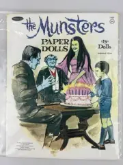 Vintage The Munster’s Paper Dolls 1966 Reproduction Uncut - Lilly, Herman, Eddie