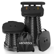 Folding Camping Stool, Square Collapsible Portable Stool,Collapsible Stool wi...