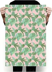 Wrapping Paper Creative Plant Pattern Multifunction Book Cover Paper Gift Crafts Wrapping Paper Christmas Day Anniversary (Size : 1 Sheet)