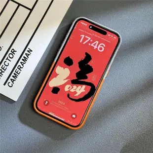 Magsafe磁吸無線充電適用蘋果15ProMax插卡手機殼iPhone14Pro撞色素皮拼接13pm卡包保護套12高端plus男女外殼
