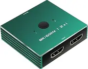 HDMI Switch 4K 120Hz 2 in 1 Out 2 Port Switch 1 Monitors 2 Computers Hdmi 4K 144Hz KVM Switch Monitor Switch HDMI 8K 60Hz Daoistek (hdmi 2.0 kvm 2 * 1)