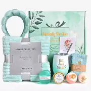 Get Well Soon Gift Basket with Flannel Blanket and Spa Box for Women