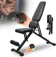 Adjustable Weight Bench Full Body Workout Multi-Purpose Foldable Strength Training Benches Decline Incline Bench for Home Gym