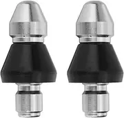 2Pack Pressure Washer Sewer Jetter Nozzle,Durable Sewer Jet Nozzle,Drain Cleaning Water Jetter,5000 PSI, 3/8 Inch Quick Release Plug (3/8 Inch- 2Pack)