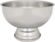 Rink Drink Stainless Steel Champagne Ice Bucket - 35cm Plain - 1x Home Pub Garden Table Wine Champagne Water Beer Bottle Drinks Cooler
