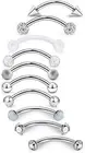 Eyebrow Rook 16g 6/8/10mm Piercing Jewelry Ring for Women Vertical Labret Lip Ho