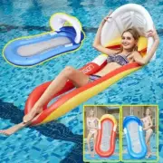 Pool Lounge Bed Sea Beach Swimming Chair Inflatable Floating Water Hammock Float