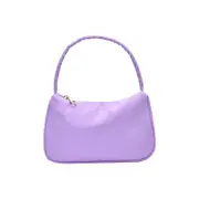 Youth Ladies Simple Versatile Bags Women Casual Nylon Handbags Purse Ladies Solid Color Zipper Totes Shoulder Bag
