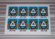 Williams Time Warp Pinball Machine Drop Target Decal Set