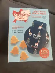 So Yummy bella Llama Mini Dunker Waffle Maker Christmas Tree Shaped