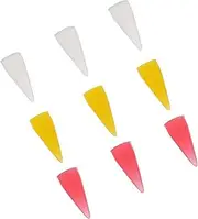Ipetboom 9pcs Manicure Pen Silicone Head Wax Pencil Tip Nail Pen Head Tip Pickup Nail Jewelry Head Studs Picker Wax Tip Rhinestone Picker Head Manicure Accessories Nail Art Tools