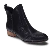 Revere Siena Bootie - Black Lizard