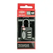 Lockwood TSA TRAVEL LOCK 3 Wheel Combination Luggage Padlock, Made in Australia