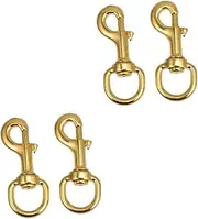 BESPORTBLE 2sets Pet Collar Spring Hooks Swivel Joints Traction Rope Buckle for Dogs Cats Pet Supplies 2pcs*2