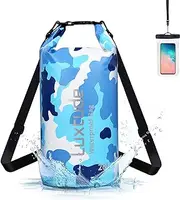 Luxtude Waterproof Dry Bag Backpack, 20L Roll Top Portable Dry Sack Waterproof Bag with Phone Case, Floating Waterproof Dry Bag for Kayaking, Swimming, Boating, Surfing, Hiking, Beach etc.