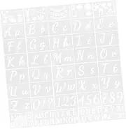 ARTIBETTER 1 Set Reusable Craft Stencils Plastic Letter Stencils for DIY Wall Painting and Wood Crafts for Home Decor Projects and School Activities