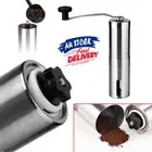 Ceramic Stainless Steel Portable Burr Bean Mill Manual Coffee Grinder Ship