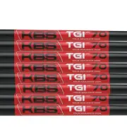 Set of 8 KBS TGI Tour Graphite Iron Shafts Regular Plus Flex 70g 41" .370 NEW