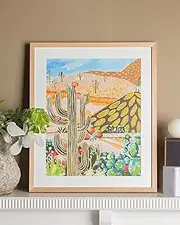 Paint by Numbers - Cactus Valley - 20 x 15.7 inch Canvas - Artwork by Daniela Fowler - Designed to Frame - Journey of Something Paint by Numbers