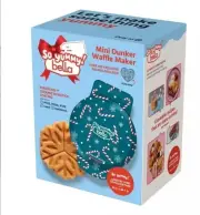 Nwt So Yummy by bella Mini Waffle Maker Snowflake Ceramic Nonstick