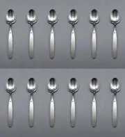 Oneida Stainless Paradox Five O'Clock Spoons - Set of Twelve NOS USA Made