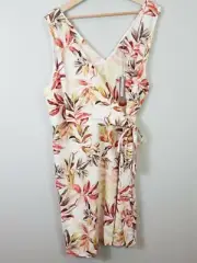 [ SUSSAN ] Womens Leaf Print Wrap Dress NEW RRP$129.95 | Size AU 18 or US 14