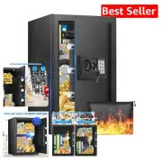 Versatile Home Safe with Fireproof Bag & Elegant Anti-Theft Features - 3.0 Cuft