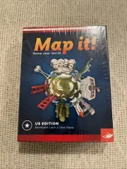 NEW MAP IT Know Your World US Edition Card Game Landmarks Latitude Longitude