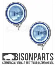 UNIVERSAL 9" BLUE DRIVING LAMPS WITH LED POSITION RING (PAIR) BP86-103 X 2