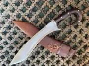 CUSTOM HANDMADE CARBON STEEL FULL TANG ANCIENT KOPIS GURKHA KUKRI KNIFE