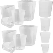 HAKIDZEL 36Pcs Plastic Flower Nursery Pots with Drainage Versatile Seedling Pots for Indoor and Outdoor Planting Lightweight Durable Air and Light Permeable Pots