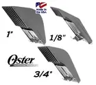 Oster A5 CLIPPER Blade Universal Clip On Guide 1",3/4"&1/8" Comb*Fit Andis Wahl