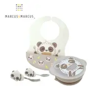 在飛比找PChome24h購物優惠-MARCUS＆MARCUS 幼兒自主學習餐具3件組-貓熊款