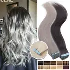 AU CLEARANCE Tape In On 100% Human Hair Extensions THICK Russian Remy Skin Wefts
