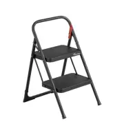 Rolser Folding 95.5x6.5cm Two-Step Locking Foot/Step Household Ladder/StoolBLK