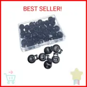 25 PCS Adjustable Ball Cord Lock Round Toggle Stopper Cord Stop Toggle Rope Togg