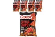 Quest Nutrition, Tortilla Style Protein Chips, Hot & Spicy, 8 Bags, 1.1 oz (32 g) Each