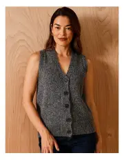 [Regatta] Neck Button Through Vest in Charcoal