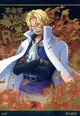 《華戀精品》萬代 威化餅 收藏卡 航海王 One Piece 第6彈 金屬質感卡 R.08 薩波(金箔版)