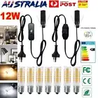 E14 Salt Lamp Power Cord Cable & Dimmer Control +ON/OFF Button Switch 12W Bulb