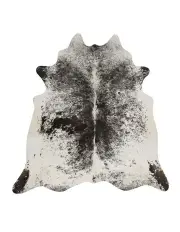 [Rug Culture] Exquisite Natural Cow Rug in White/Black
