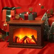 YAKii Rectangle Fireplace Lantern 6 Super Bright LEDs 6 Hours Timer Battery O...